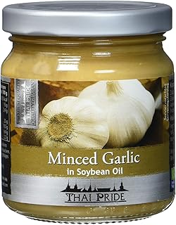 Thai Pride Knoblauch, gehackt, 3er Pack (3 x 180 g)