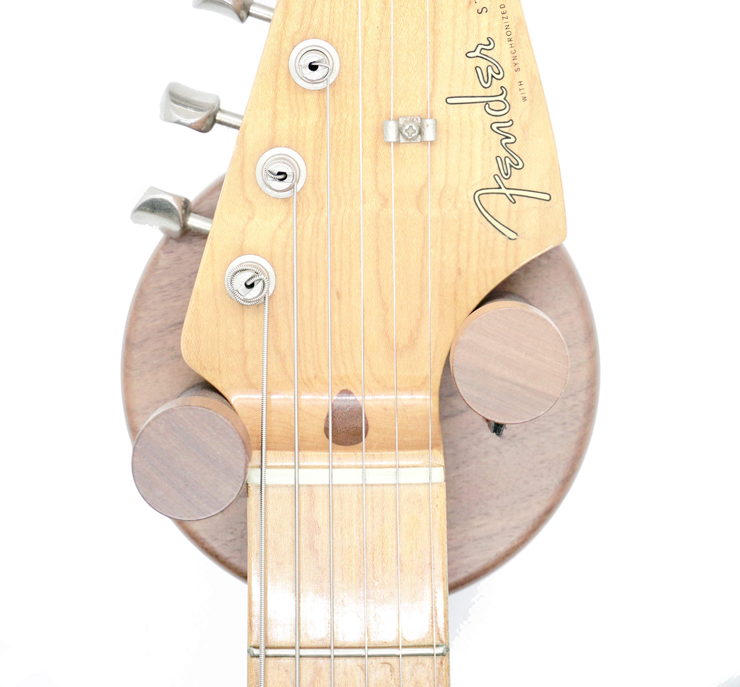 Support mural pour guitare électrique et acoustique fabriqué en bois massif de noyer américain. Fabriqué en Espagne. Support pour guitares électriques et guitares acoustiques (Noyer)