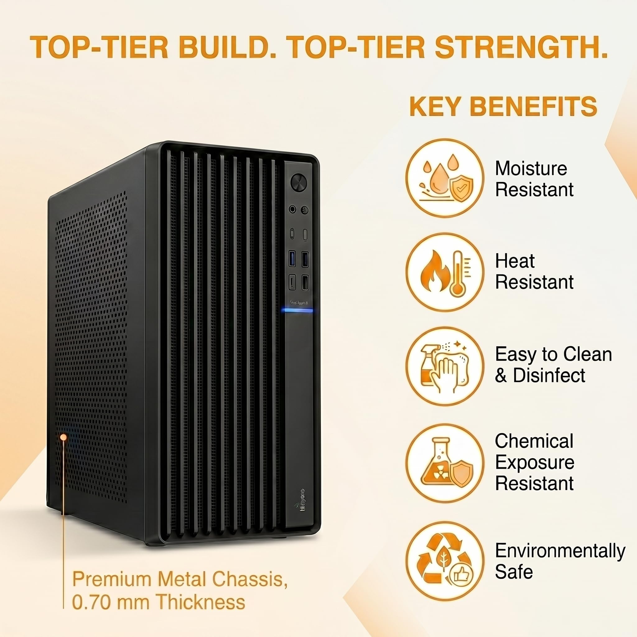 Business Desktop PC | Core i7 4790 3.60Hz | 16GB RAM | 512GB M.2 SSD | Windows 11 Pro & MS Office 2021 | 5G WiFi & Bluetooth | Type-C Port | Premium Metal Body | 2 Year On-Site Warranty — Amazon image 3