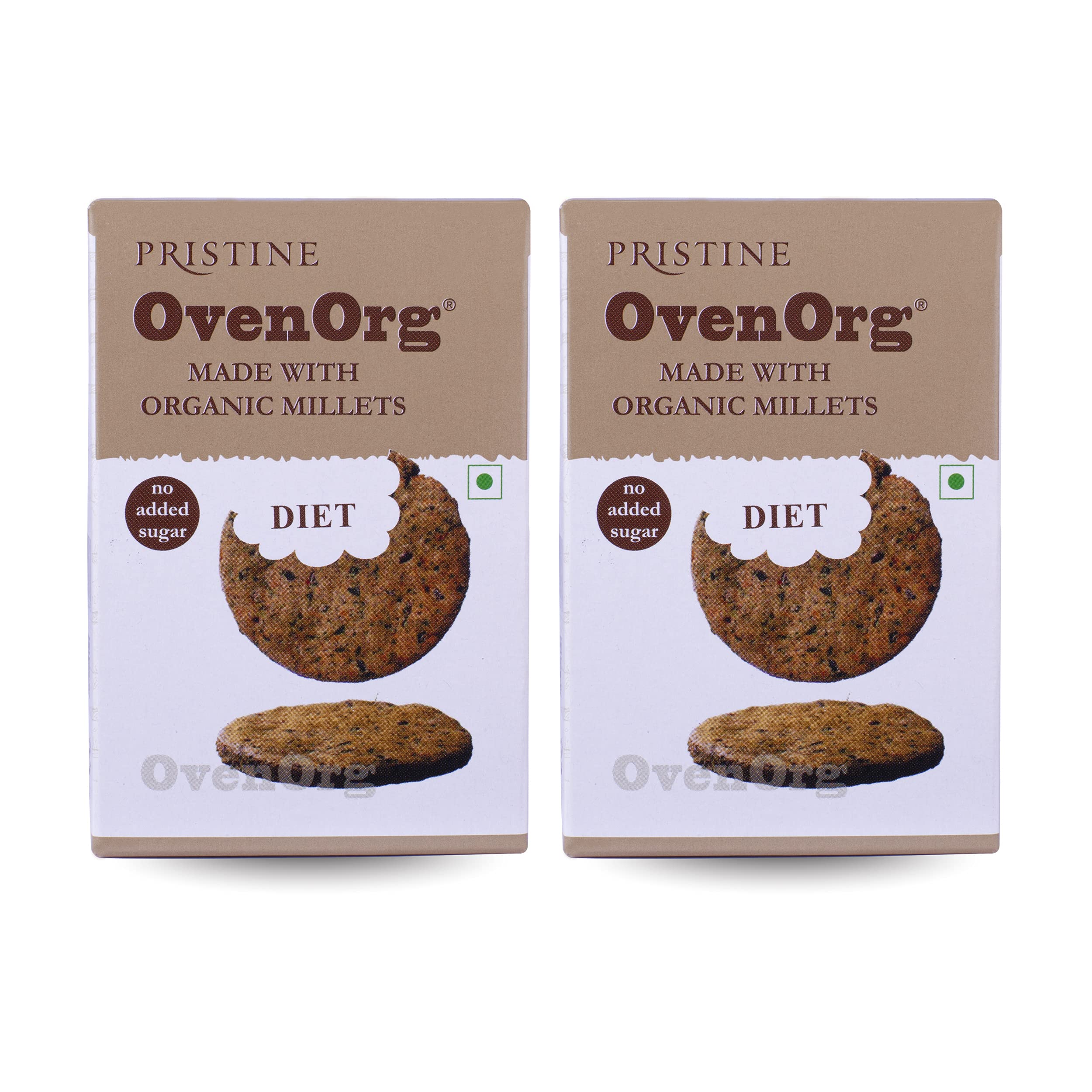 PRISTINE OvenOrg Organic Mixed Millet Biscuits Diet, 150gm Each (Pack of 2) (B08ZDNTXVM) Amazon Price History, Amazon Price Tracker