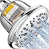 Cobbe Filtered Shower Head, 7 Modes High Pressure Shower Heads Chrome | Shower Head with Filters for Hard Water for Remove Chlorine and Harmful Substances (Luxury Polished Chrome, 5 Inch Round)