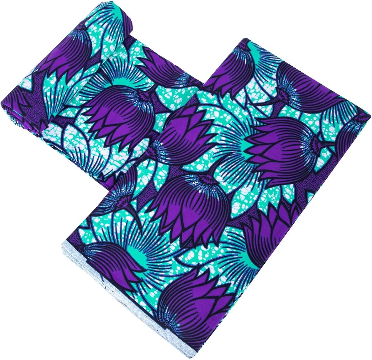 6 Yards African Ankara Wax Print Cotton Fabric Used for Clothing Sewing Material