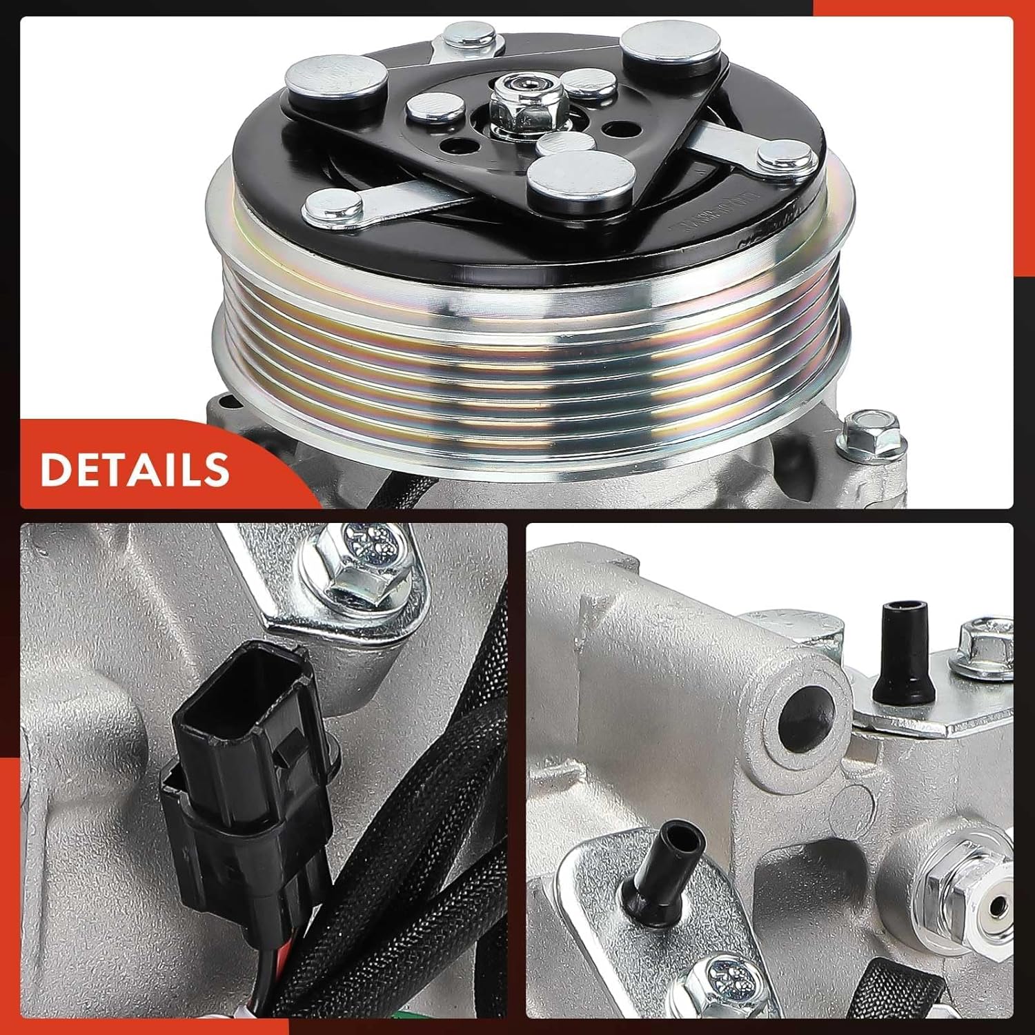 A-Premium Air Conditioner AC Compressor with Clutch Compatible with Honda Civic 2012-2015 1.8L & Acura ILX 2013-2015 2.0L