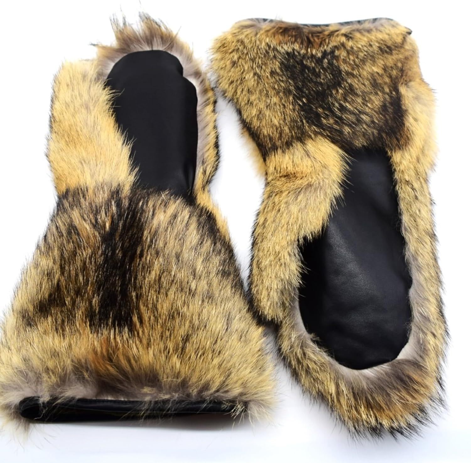 Men's Long Coyote Fur Mittens