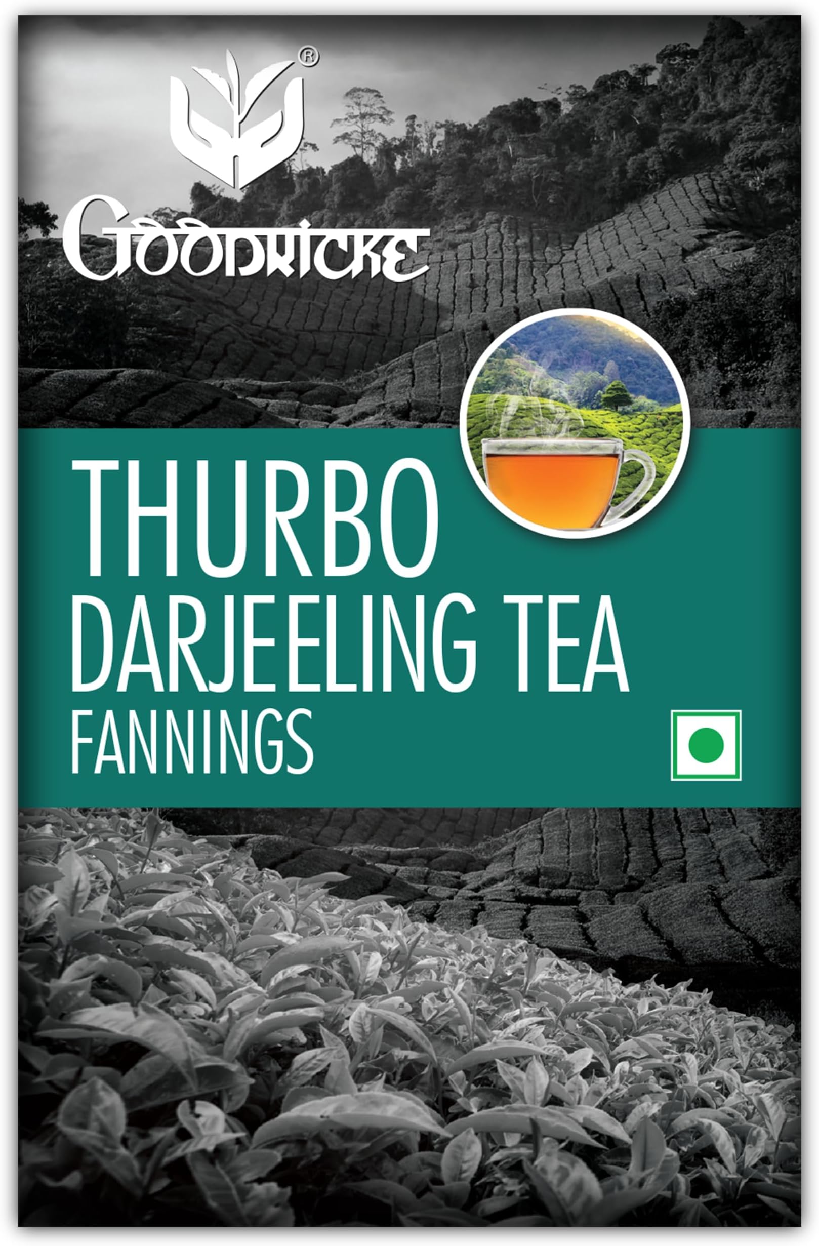 GOODRICKE Thurbo Fanning Darjeeling Tea - 250 gm (Pack of 1) |Fanning | Premium Black Tea with Long Lasting Taste and Aroma