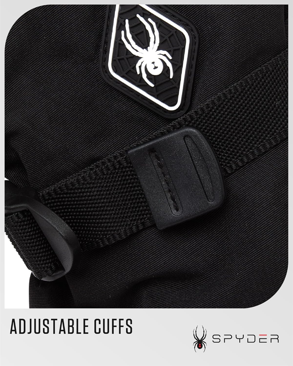 Spyder Women's Ski Gloves - Ripstop Fingertip Mountain Glove with Padded Faux Suede Palm - Insulated Gloves for Skiing (S-XL) - Image 4