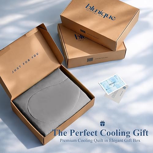 Miniatura 9 de Edredón Refrescante Tamaño Queen, Edredón Transpirable para Dormir con Calor y Sudoraciones Nocturnas, Tecnología Q-Max>0.46, Ropa de Cama Ligera