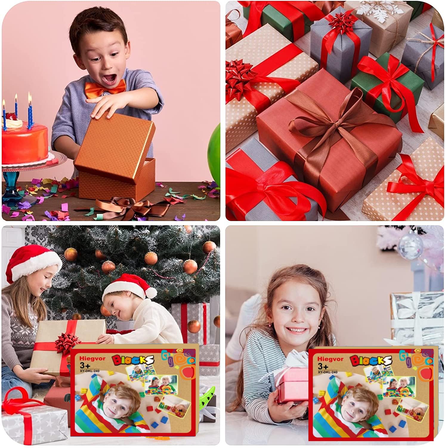 240 Pezzi Set di Mattoni da Costruzione Grandi,Costruzione Grandi mattoncini compatibili con le migliori marche, Classic Contenitore di Mattoncini per bambini a partire dai 3 anni in su