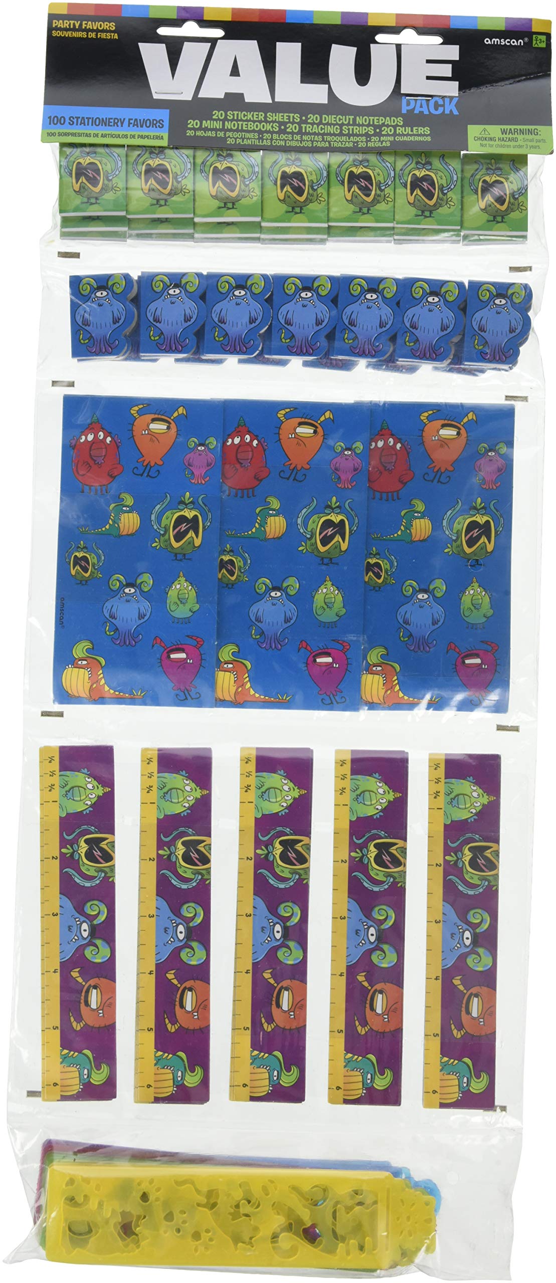 Amscan Papeterie Value Pack Multicolore Jouets Kermesse