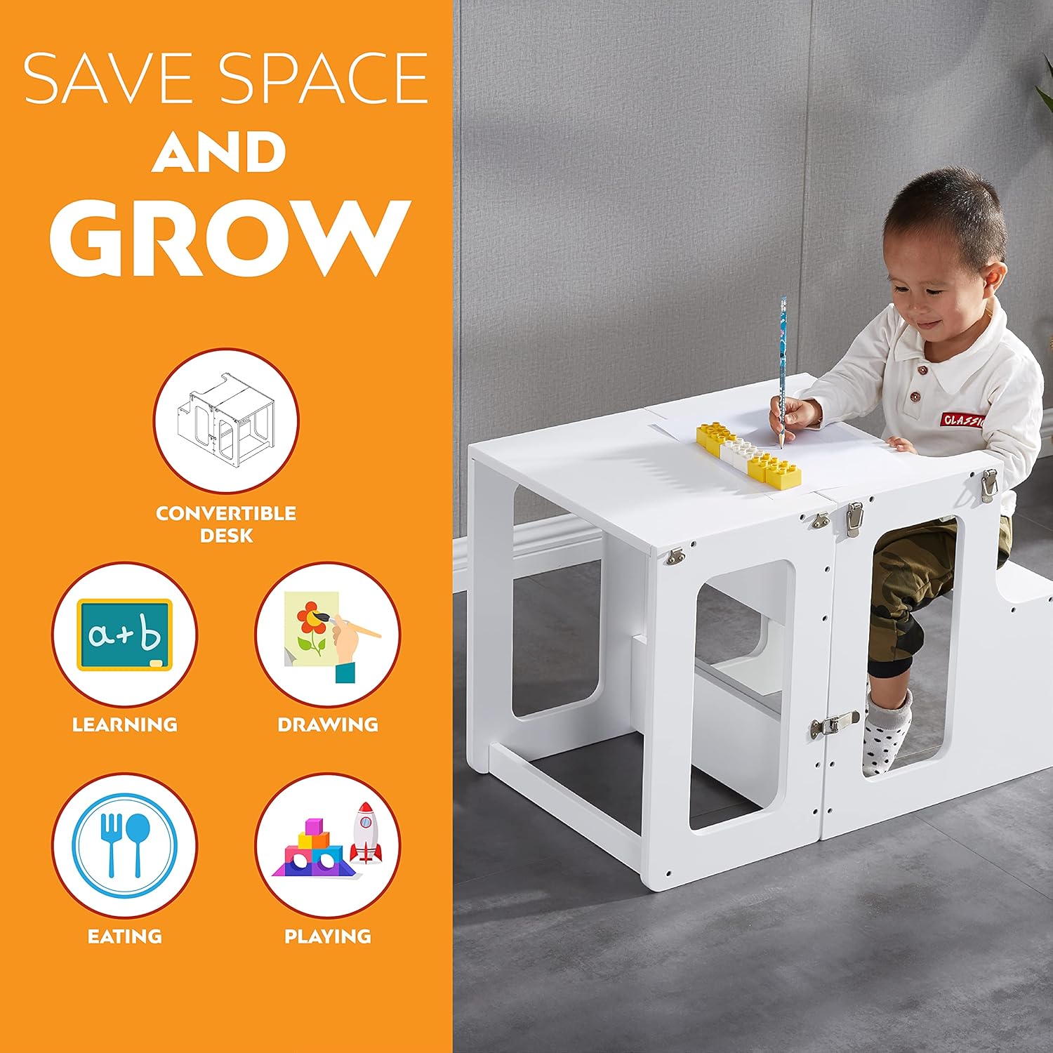 Buy Y2 Convertible 2 In 1 Learning Helper Tower Toddler Desk With Chair Kitchen Helper Stool For Toddlers Bathroom Step Stool For Kids With Safety Rail Baby Safety Products Buy Y2 Convertible 2 In 1 Learning Helper Tower Toddler Desk With Chair Kitchen Helper Stool For Toddlers Bathroom Step Stool For Kids With Safety Rail Baby Safety Products