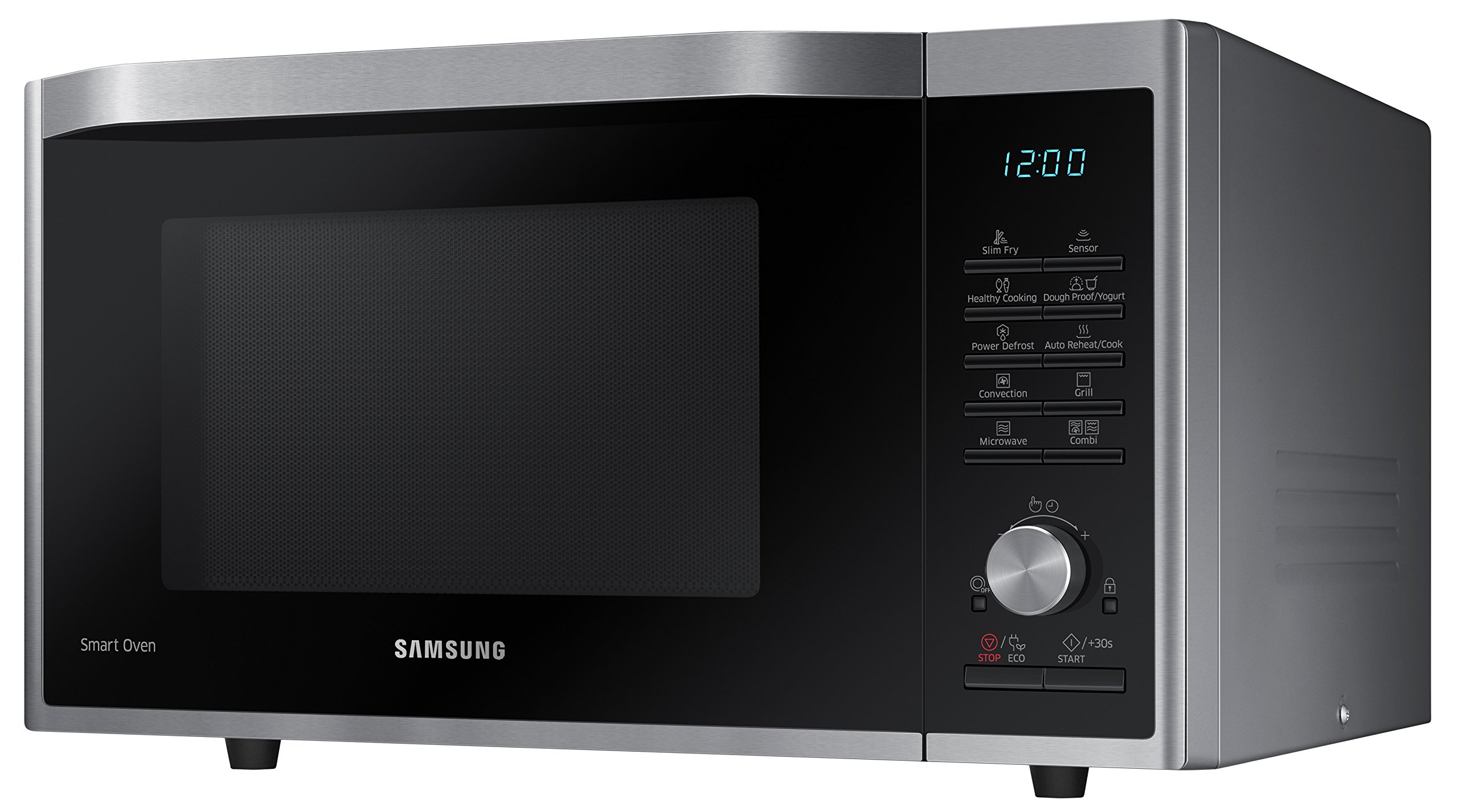 Samsung mc32 K7055ct/EC – horno-microondas with Ceramic Inner 32 L, Grill, Oven Hotblast Technology and Function up to 200 °C, 2100 W, Black/Grey