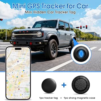 ミニGPSトラッカーAndroid&iOS用ユニバーサル、Google Find Hub&iOS用隠し車位置トラッカー 月額料金なし キー/ウォレット/スーツケース/ペット用のアイテムファインダー ブラック