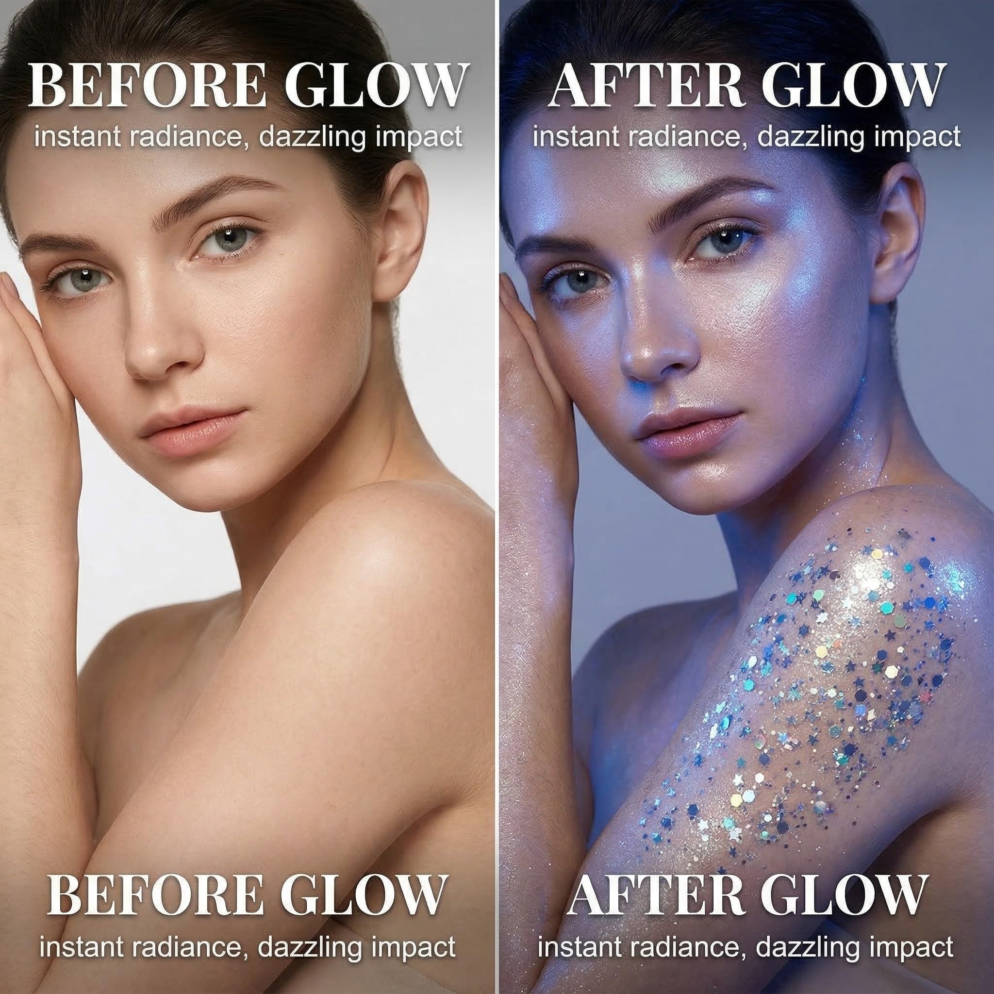 Glitter Viso Corpo Stick Brillantini Trucco Carnevale Glitter Viso Capelli Trucco Festa Festival Brillantini Corpo Trucco Bambini Adulti