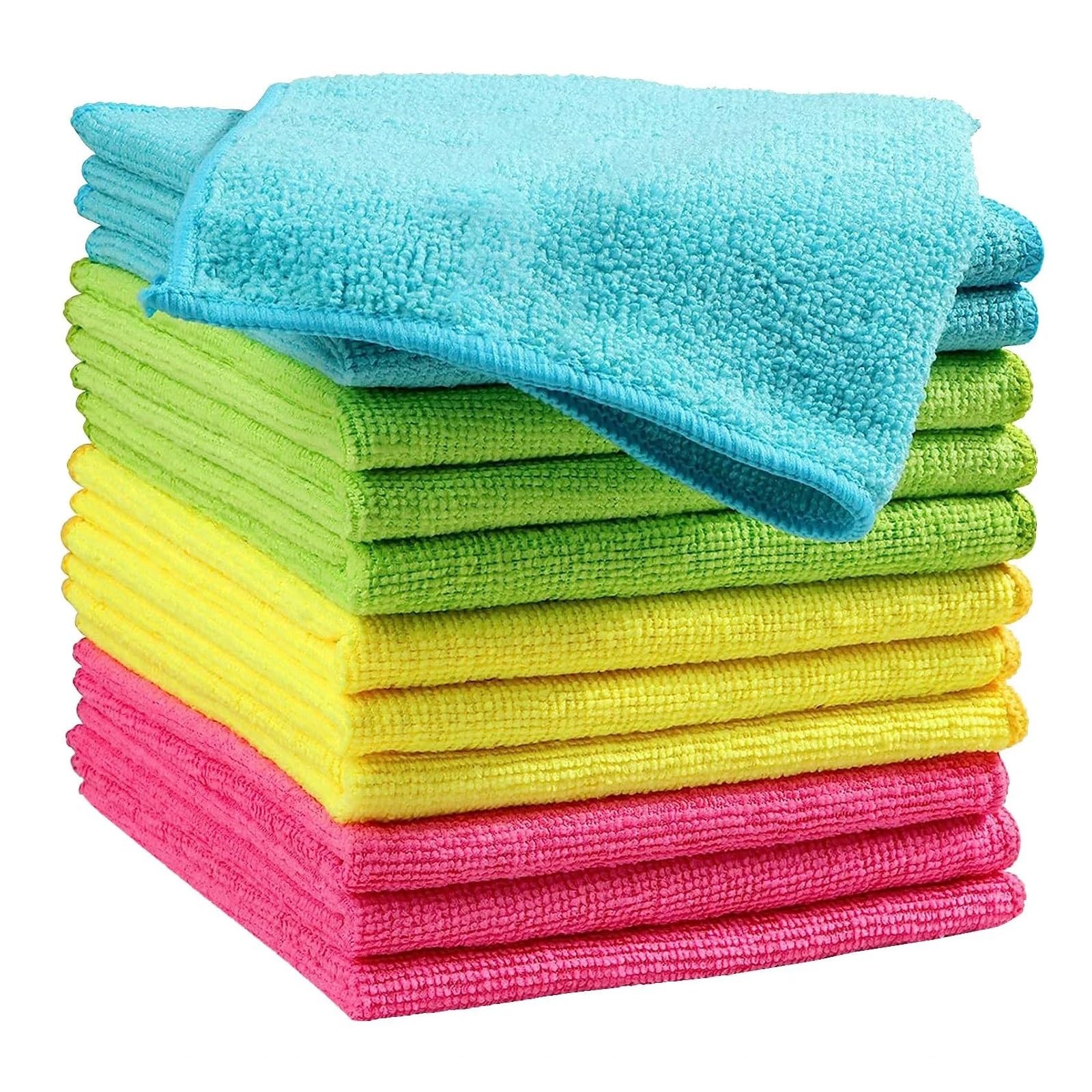 10er/20er/30er-Packung 30x30cm Reinigungstücher in 4, gemischte Farbkombinationen, Geschirrtücher-Sets(Set of 30-Multicolor)