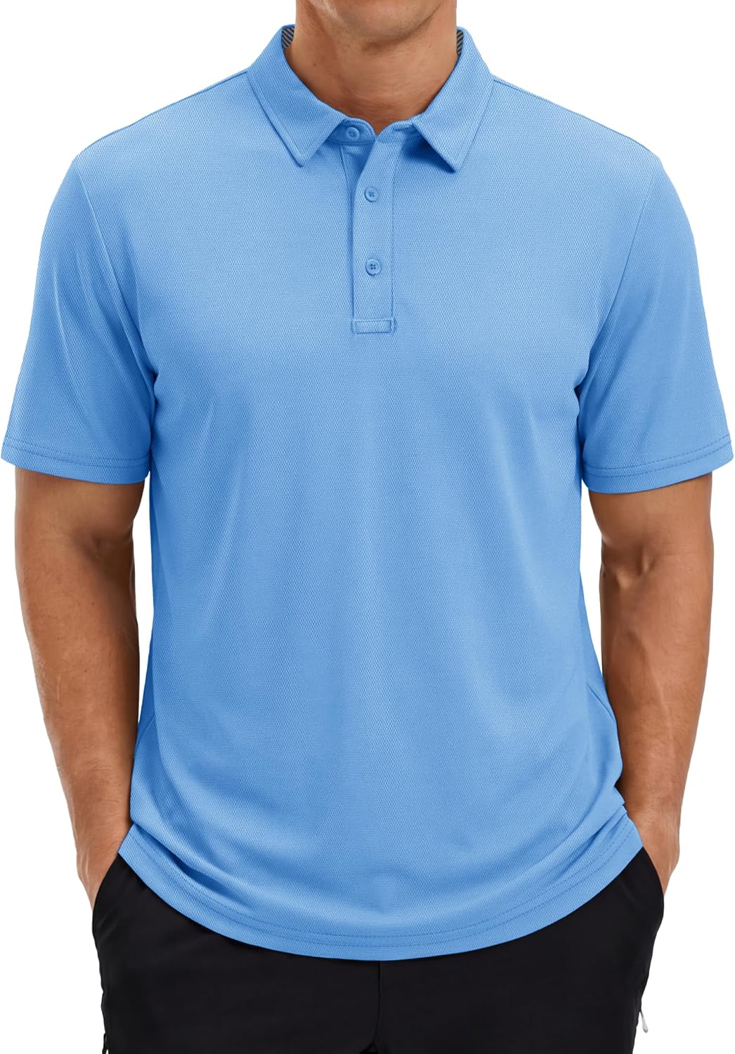 TACVASEN Polo Shirts for Men Short Sleeve Golf Polos Dry Fit Moisture Wicking Collared Shirt Athletic Performance Casual