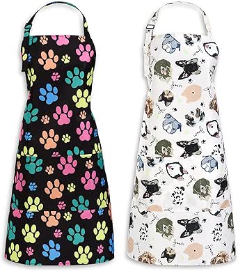 Amazon.com: Plum Hill Dog Grooming Aprons - Waterproof Set - Dog ...