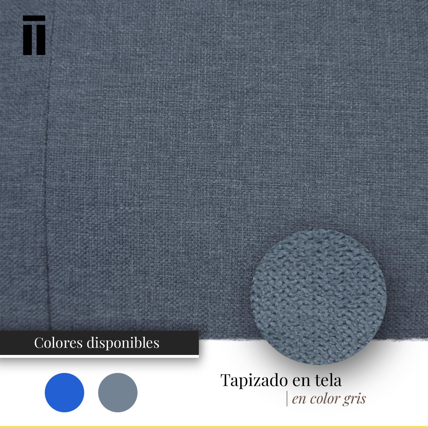 SHIITO | Sofá Cama de 2 Plazas | Modelo Tiffany - Apertura Clic-Clac | Mueble versátil y cómodo | Diseño Capitoné - En Gris - 188 x 88 x 88 cm