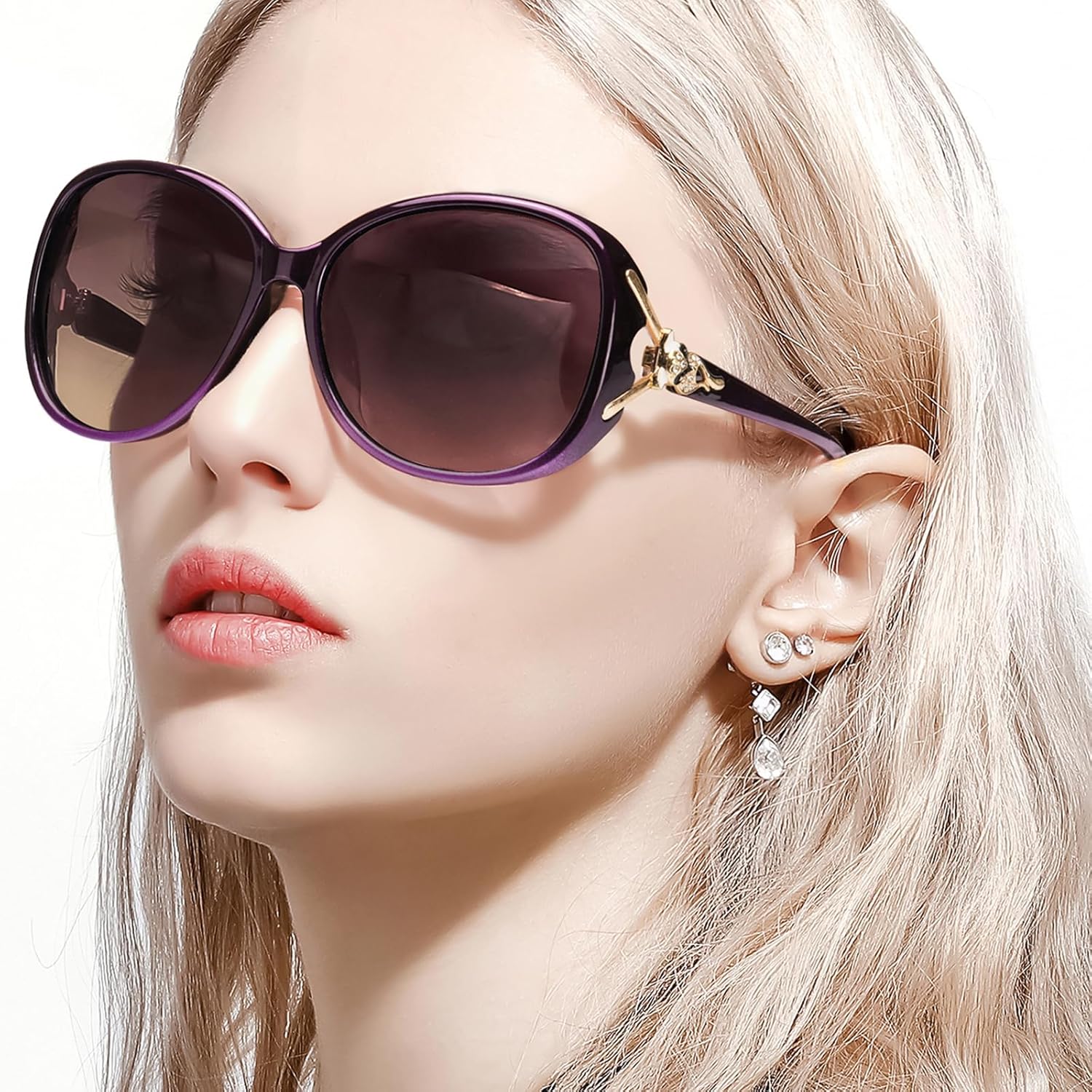 FIMILU Sunglasses for Women Trendy Polarized Sunglasses Oversized Big Sun Glasses Ladies Shades UV Protection - Image 2