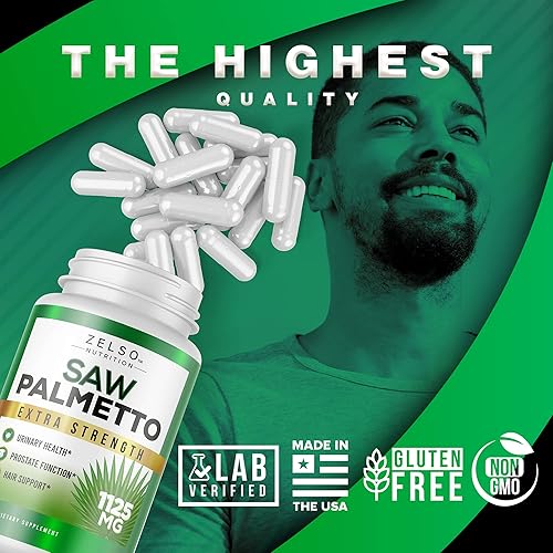 Miniatura 3 de Suplemento de próstata Saw Palmetto para hombres, beneficios 3 en 1, bloqueador DHT extra fuerte para el crecimiento del cabello y bloqueador beta