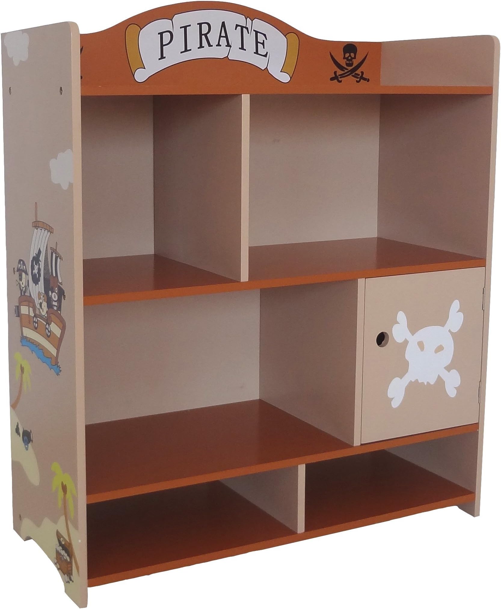 Kiddi Style Children's Pirate Wooden Storage Unit (Large)