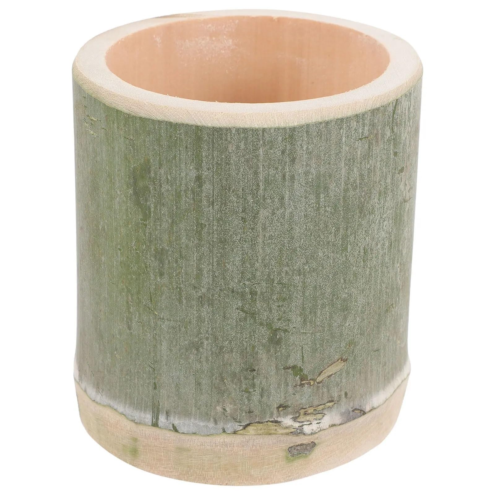 KHASCBNF Wooden Pen Holder Bamboo Pen Cup Smooth Surface Serving for Home Kitchen Ice Cream Dessert Beverage Appetizer Cups