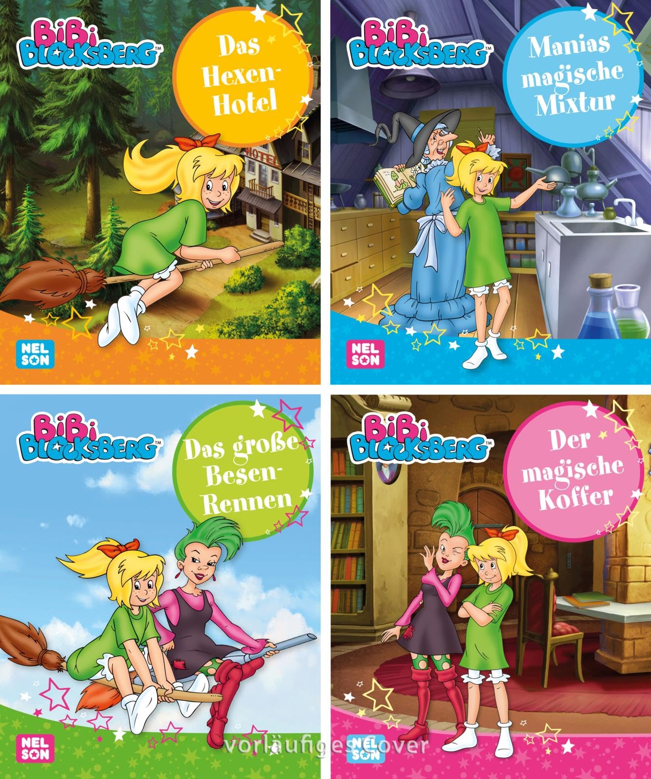 Mini-Bücher Bibi Blocksberg 37-40 Nelson pour lecture enfant