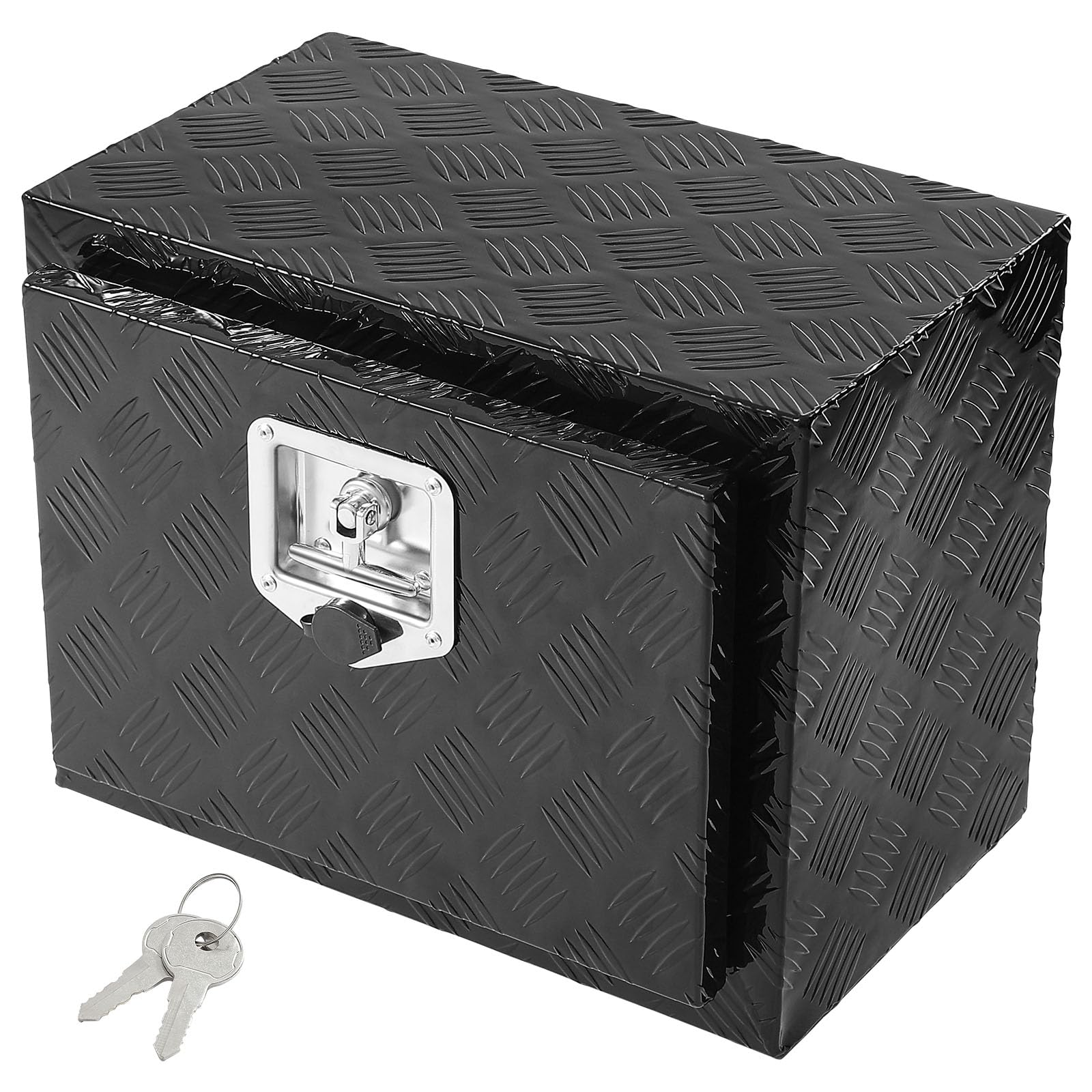 VEVOR Cassetta porta attrezzi per camion autocarro sottoscocca, Cassetta degli attrezzi 46x32x36cm, Scatola portaoggetti per pick-​up, Lega di alluminio, Cassetta porta attrezzi carico 20 kg