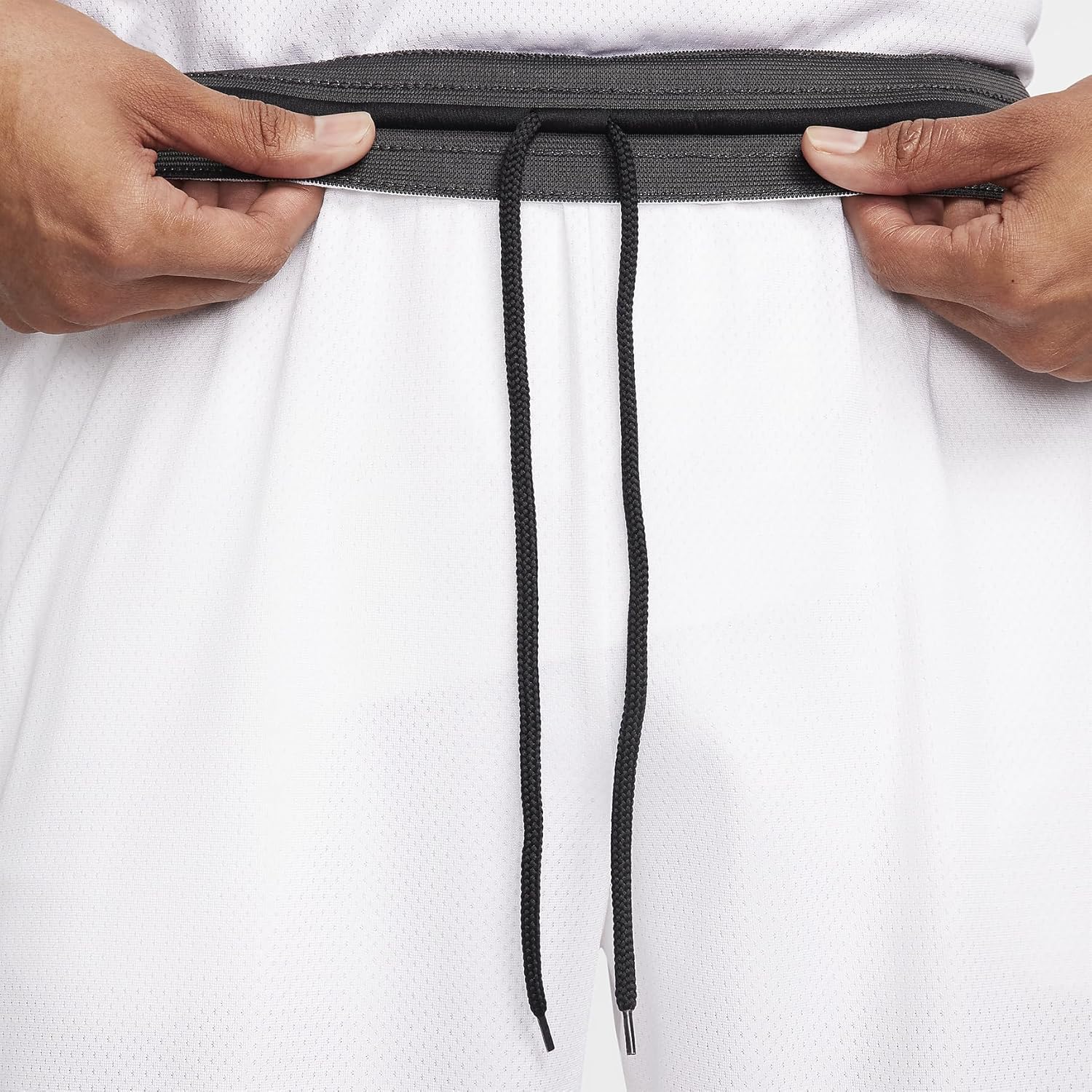 Nike DNA Men's Dri-FIT 8" Basketball Shorts (White/Black/Black, FN2651-100) Size 3X-Large Tall