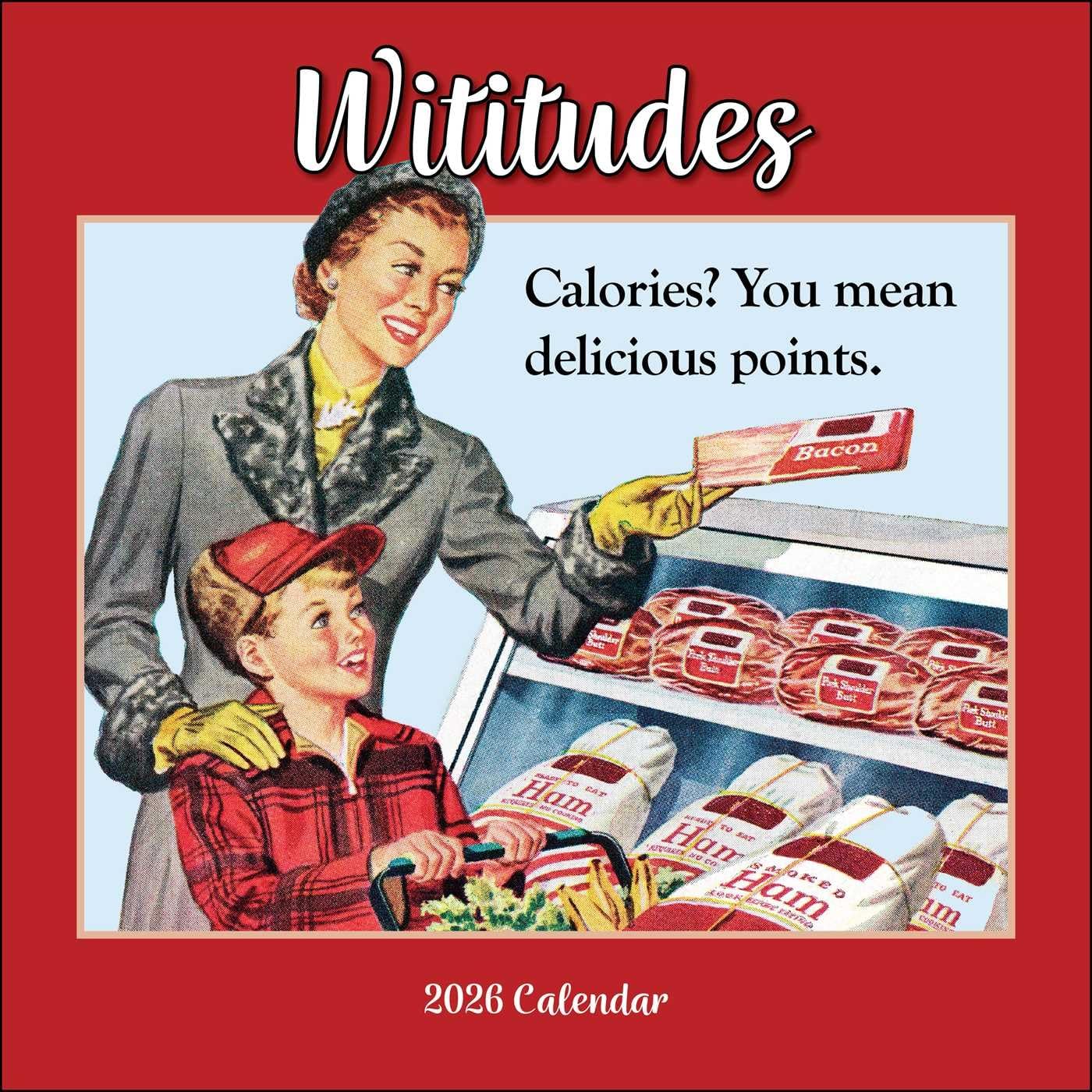 Wititudes 2026 Wall Calendar CALENDAR 9781524897604