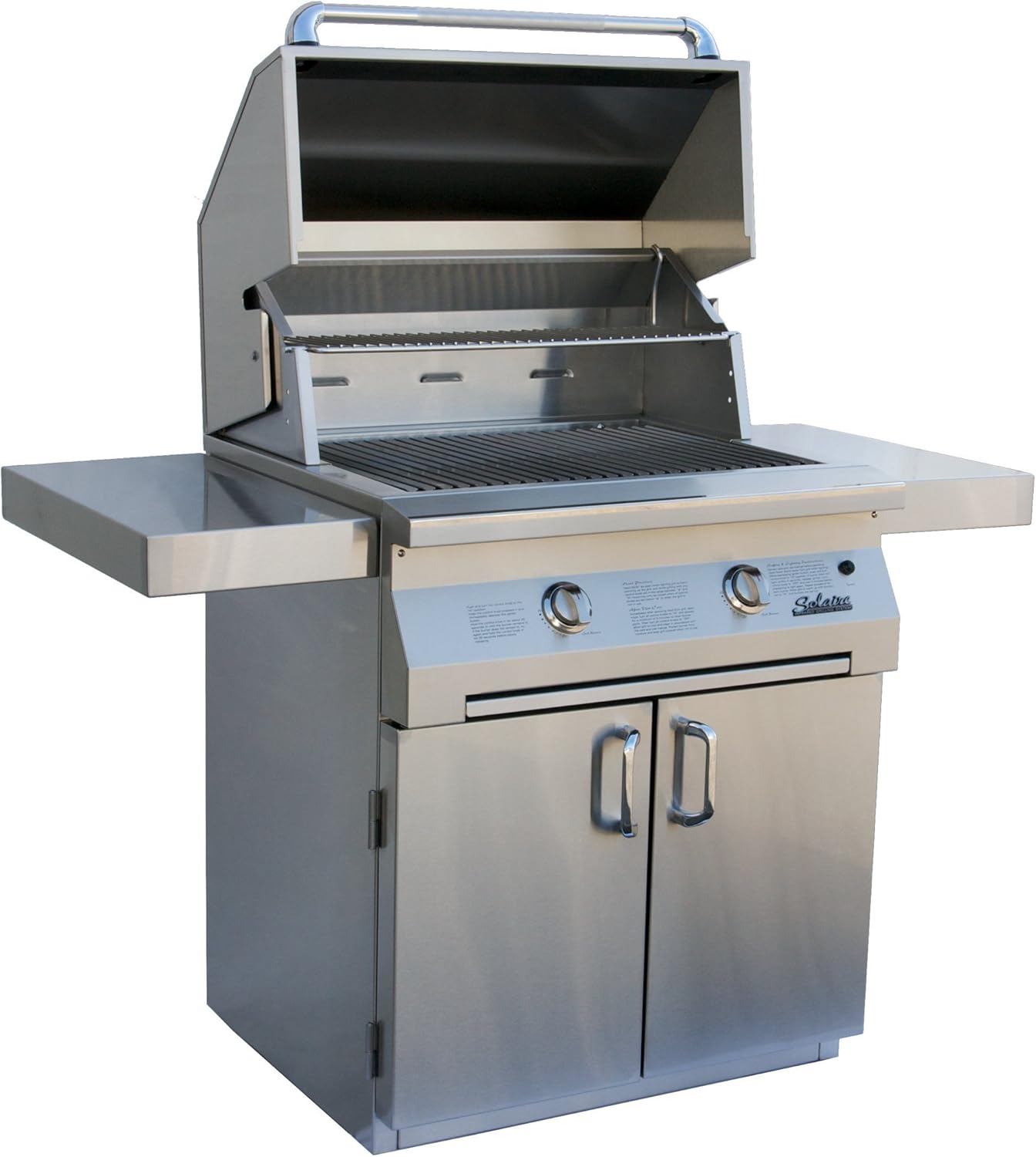 Solaire 30-Inch InfraVection Natural Gas Cart Grill, Stainless Steel
