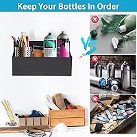 Vista 5 de Soporte magnético para latas de aerosol, caja de herramientas magnética, soporte para botellas, caja de herramientas para garaje y hogar, espacio