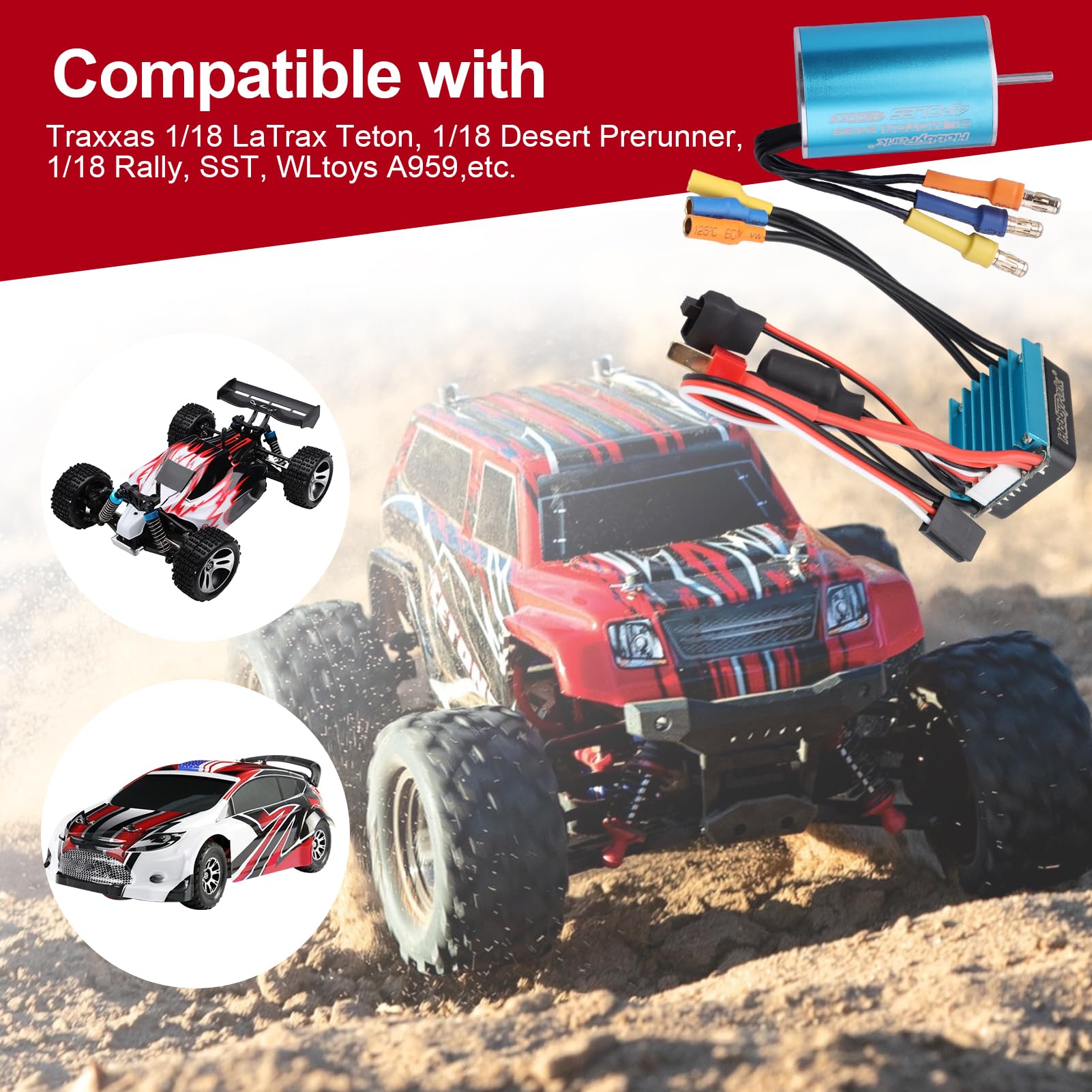 Amazon.com: HobbyPark 2435 4800KV Brushless Motor and ESC Combo