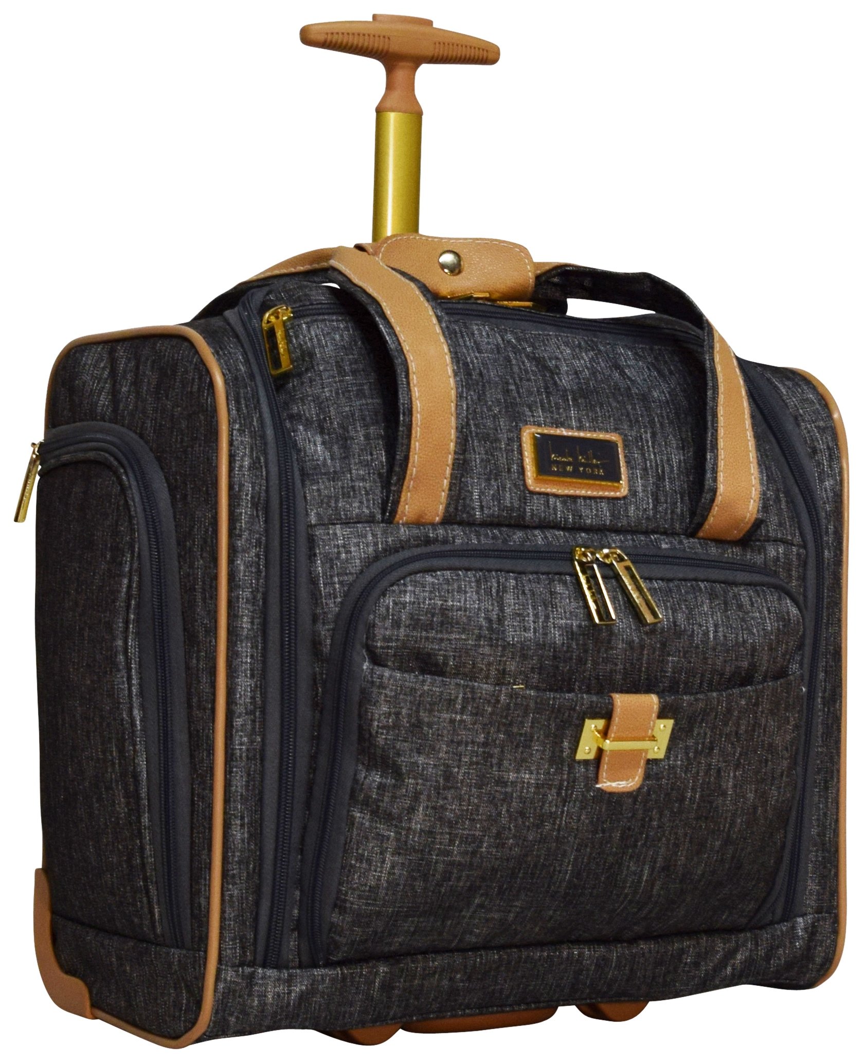 Nicole MillerNew York Kristina Collection 15" Under Seat Bag, Paige Silver, One Size