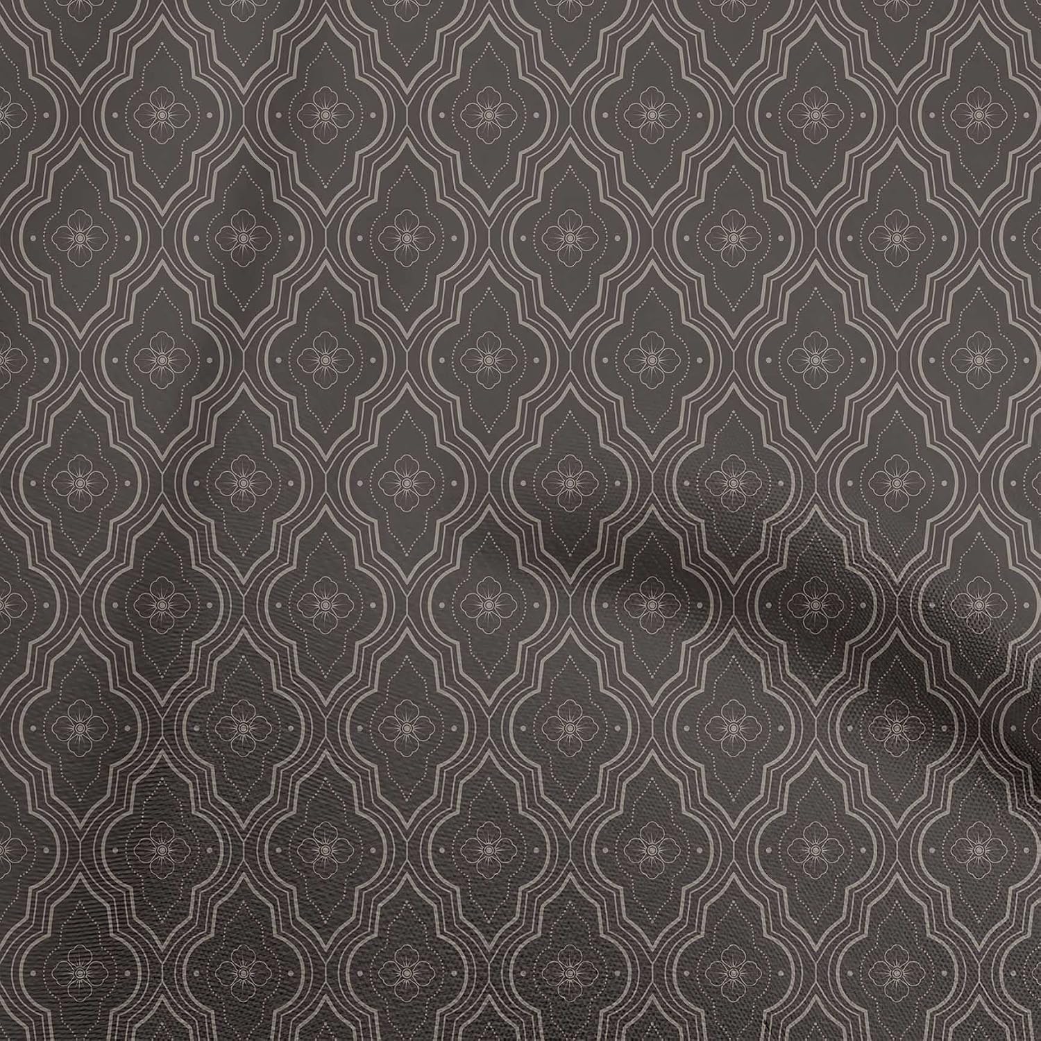 oneOone Viscose Chiffon Dusty Rose Fabric Quatrefoil DIY Clothing Quilting Fabric Print Fabric By Yard 42 Inch Wide