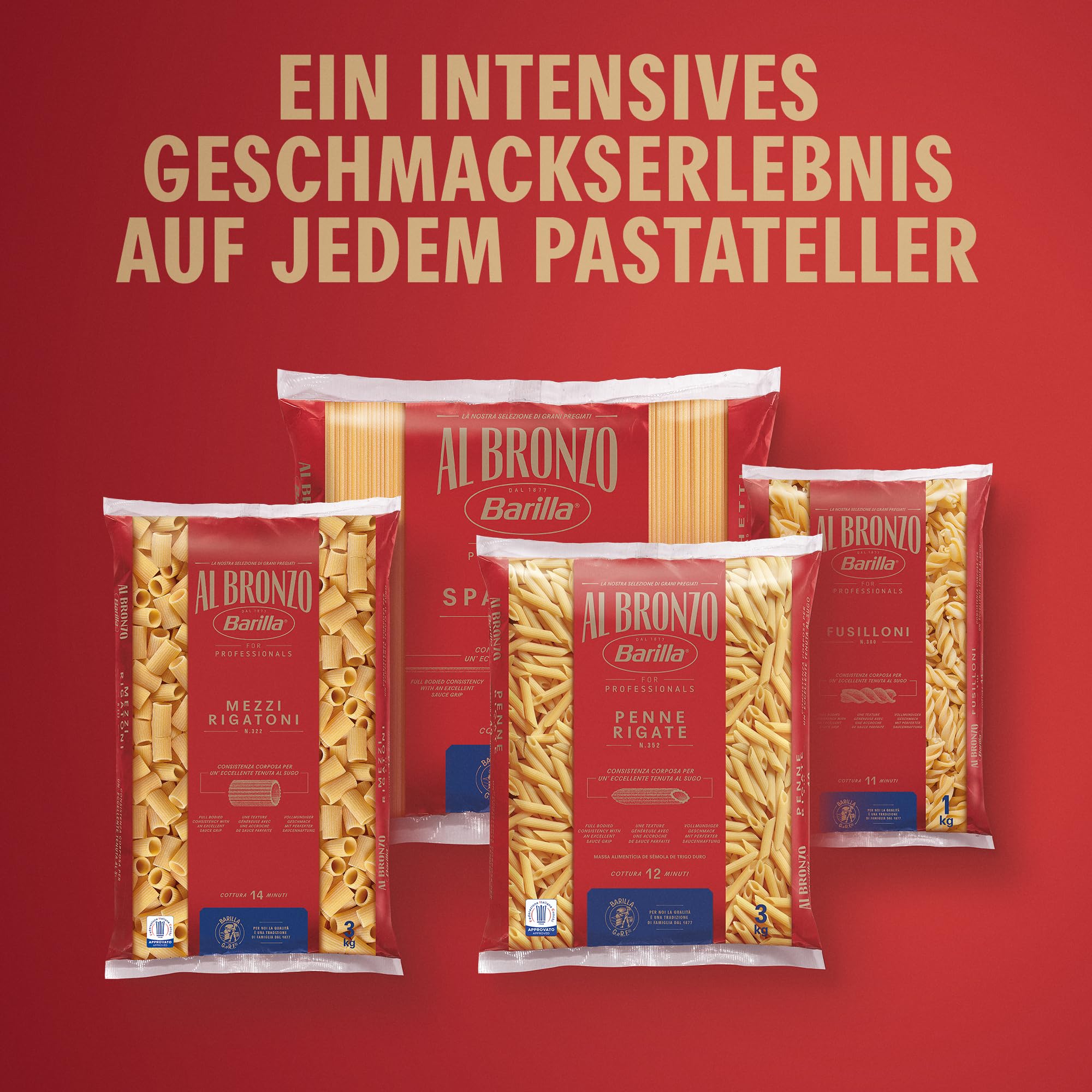 Barilla Nudeln Al Bronzo Pasta Fusilli 3kg | Der Premium-Partner für die anspruchsvolle Küche