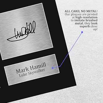 HWC Trading Mark Hamill USL Signed Printed Autograph Print Photo Picture Display - US Letter Size