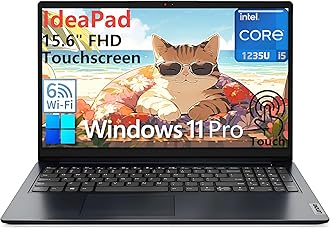 Lenovo Ideapad Laptop, 15.6" Touchscreen FHD Computer, Intel 10-Core i5-1235U (Beat i7-1195G7), 24GB DDR4 RAM, 2TB PCIe SSD, WiFi 6, BT 5.2, Type-C, HDMI, Abyss Blue, Windows 11 Pro S