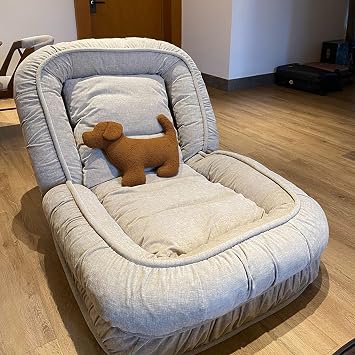 Adjustable Floor Sofa Couch, Multi-Functional 14-Position Foldable Lazy Sofa Sleeper Bed, Multi-Functional Chenille Yarn Floor Seating Sofa for Reading Gaming White