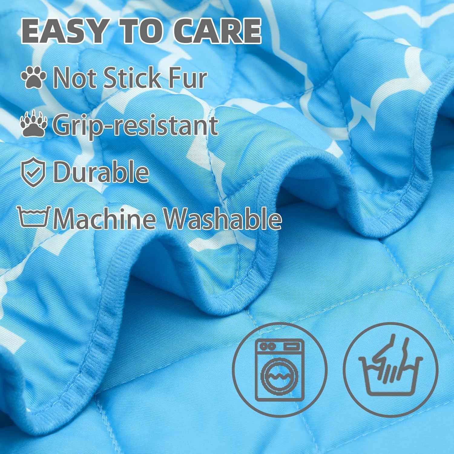 PUPTECK Dog Cooling Mat Pad for Medium Large Dogs, Cooling Blanket for Kennels Crate Floor, Dog Cat Summer Sleeping Bed Outside, Washable & Portable, X-Large 40"x60"