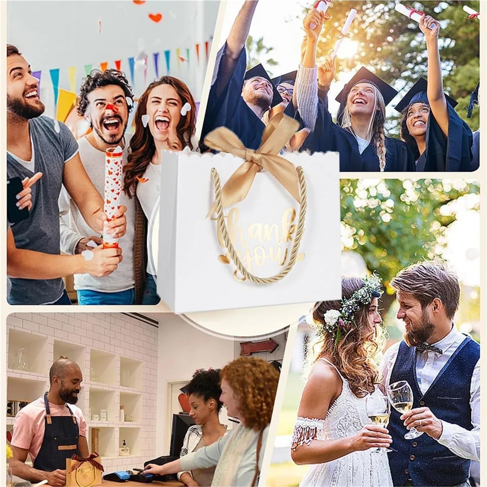 20 kleine Dankeschön-Geschenktüten Für Hochzeit, Party