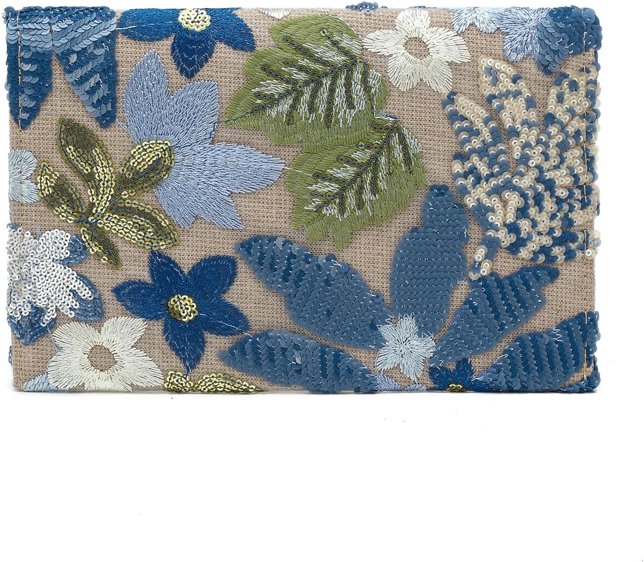 Women's Floral Embroidered Clutch bag Beaded Evening Bags Sparkly Party Purses with Sequins Envelope Wedding Purse - Image 4