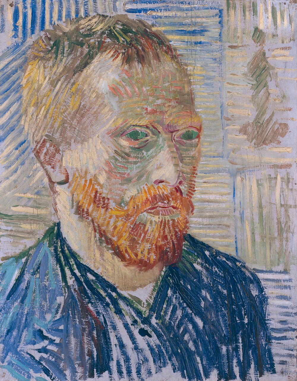 Affiche Vincent Van Gogh Self Portrait en impression d'art mate d'archive pour salon chic