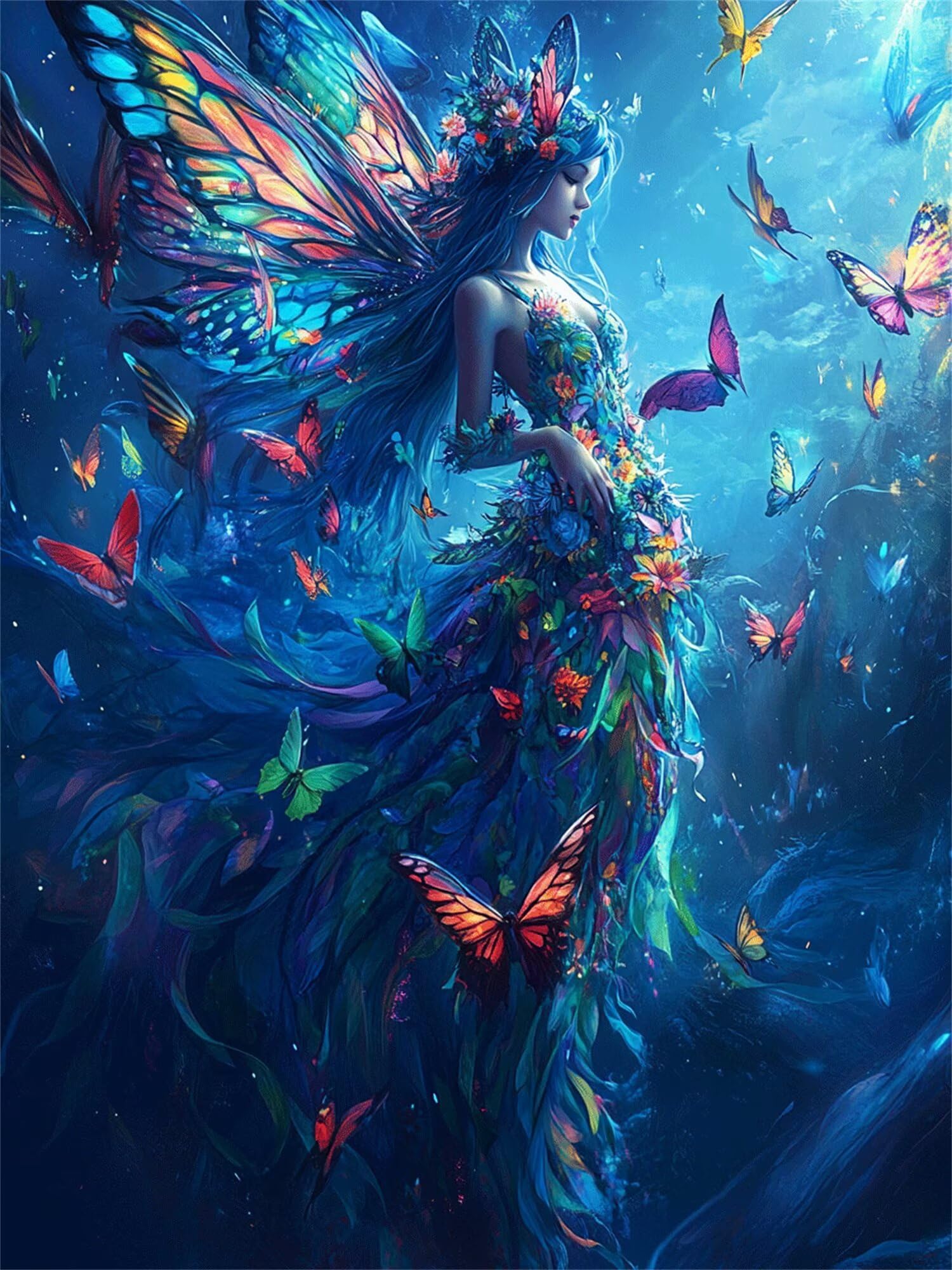 Malarstwo diamentowe, elfy, diamentowy motyl, DIY, kwadratowe, pełne wiercenie, klejnot, artystyczne zestawy rzemieślnicze dla dzieci, początkujących, stras 5D, sztuka i rękodzieło, dla dorosłych