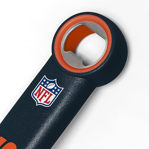 Miniatura 101 de YouTheFan NFL - Espátula para barbacoa de acero inoxidable con abrebotellas