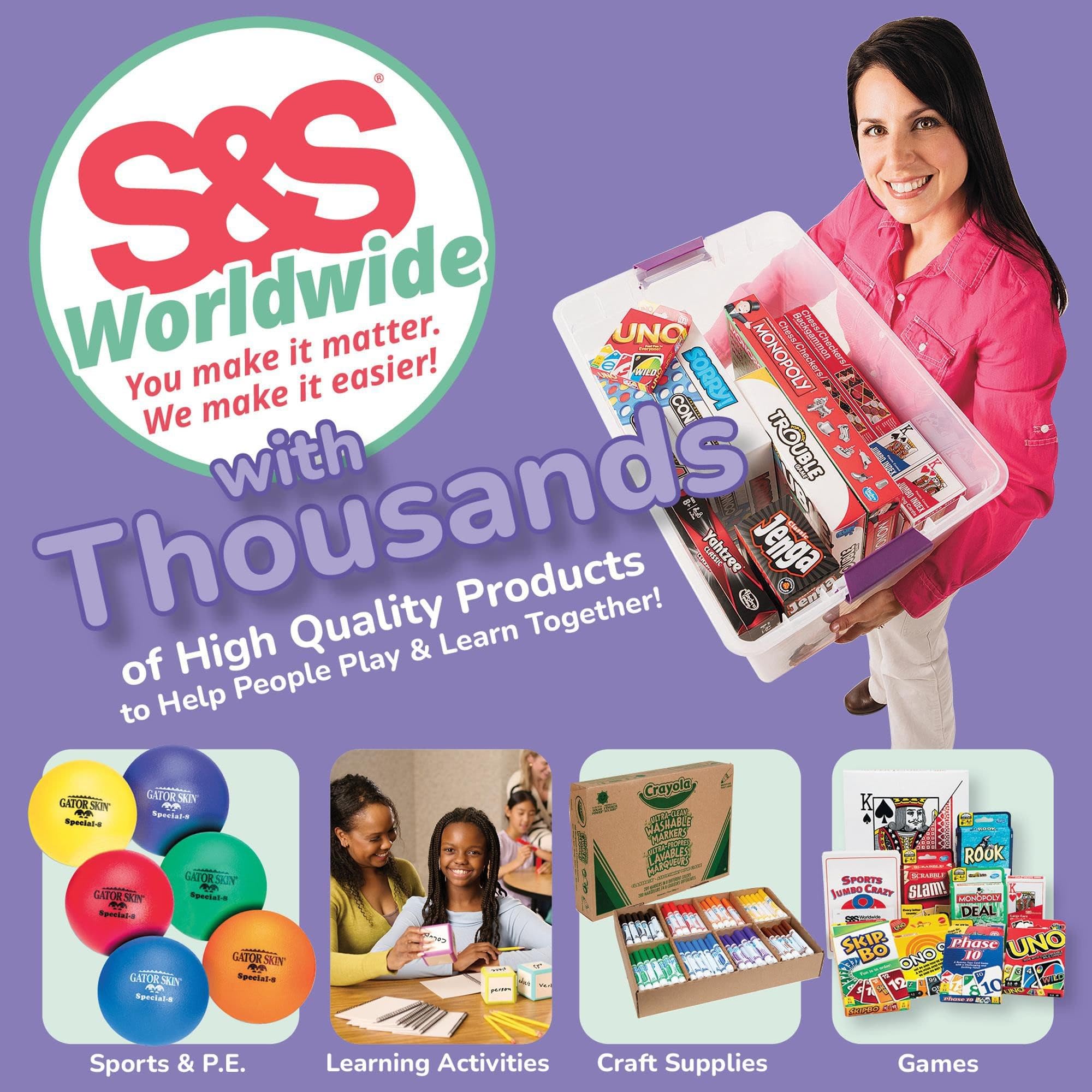 S&S Worldwide Color-Me Cometa de plástico, tamaño de 26-1/4" x 24", paquete de 12