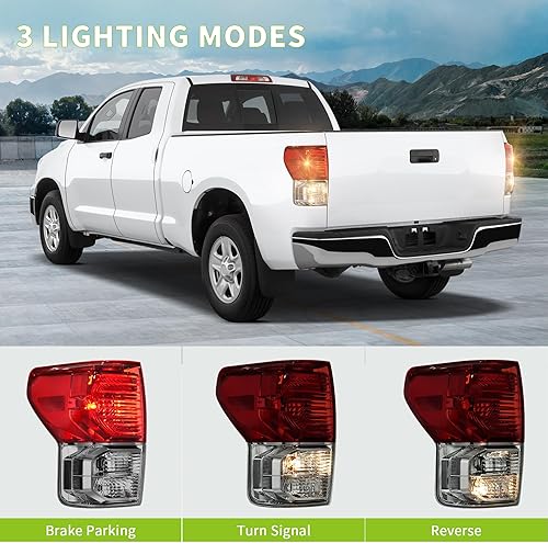 Miniatura 3 de AUTOSAVER88 Conjunto de luz trasera compatible con Tundra 2010-2013 2010 2011 2012 2013, kit de luces traseras de repuesto de equipo original rojo