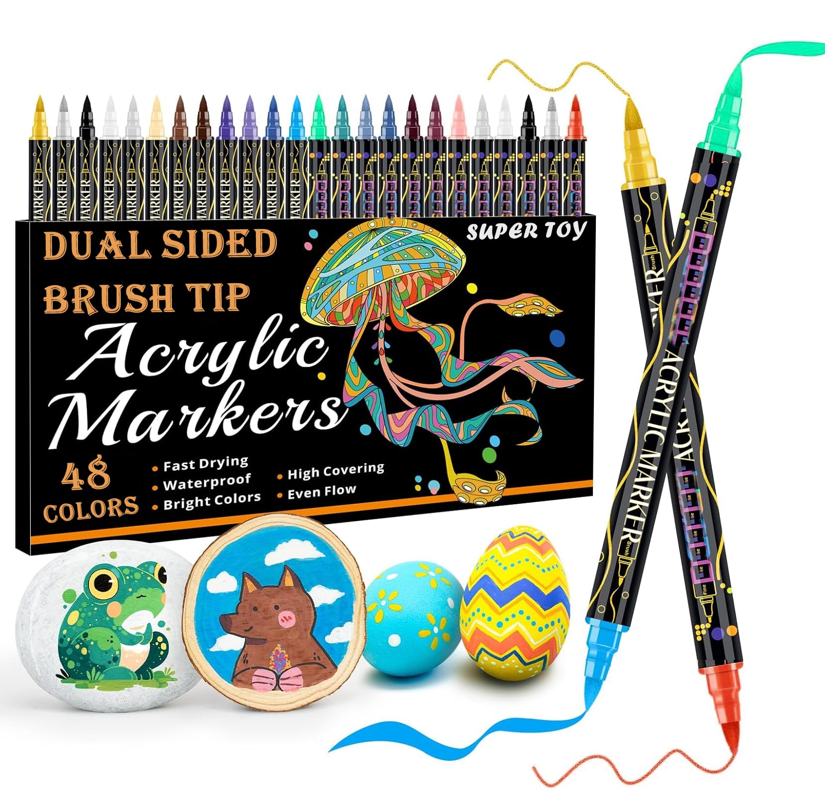 96 Color Acrylic Paint Markers - Art Supplies for Kids & Adults -11 96 Color Acrylic Paint Markers - Art Supplies for Kids & Adults -11