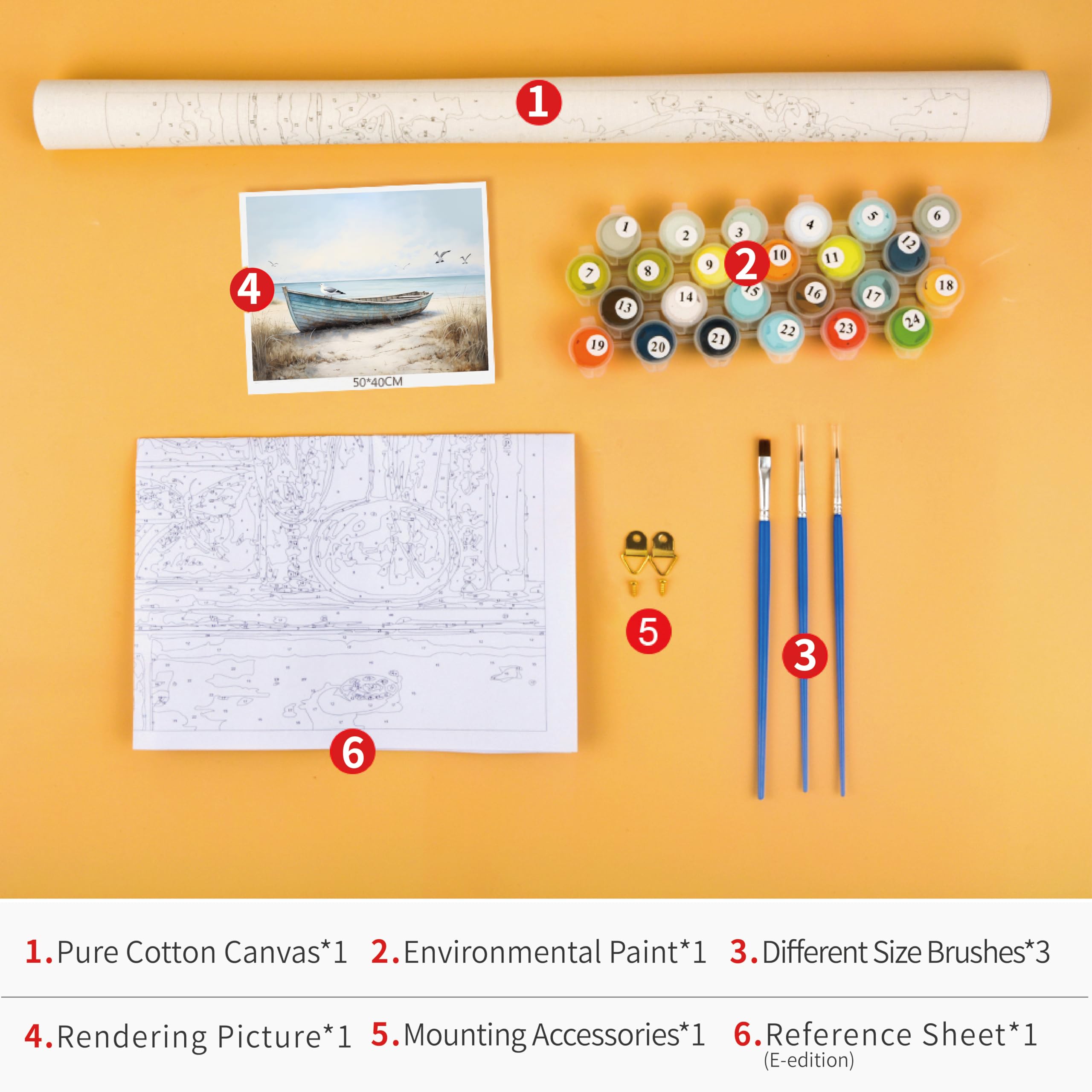 Pintura Por Números Para Adultos, Principiantes Y Niños, Vida Marina Vintage, Conchas Marinas, Estrellas De Mar, Caballito De Mar, Coral, Regalo De Bricolaje, Pintura Para Adultos, Kit De Pintura