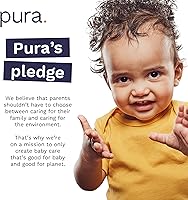 Vista 11 de Pura Pañales Ecológicos Talla 7 (33+ libras) Totalmente Libres de Cloro (TCF) Hipoalergénicos, Suavidad de Algodón Orgánico Cómodo, Sostenibles