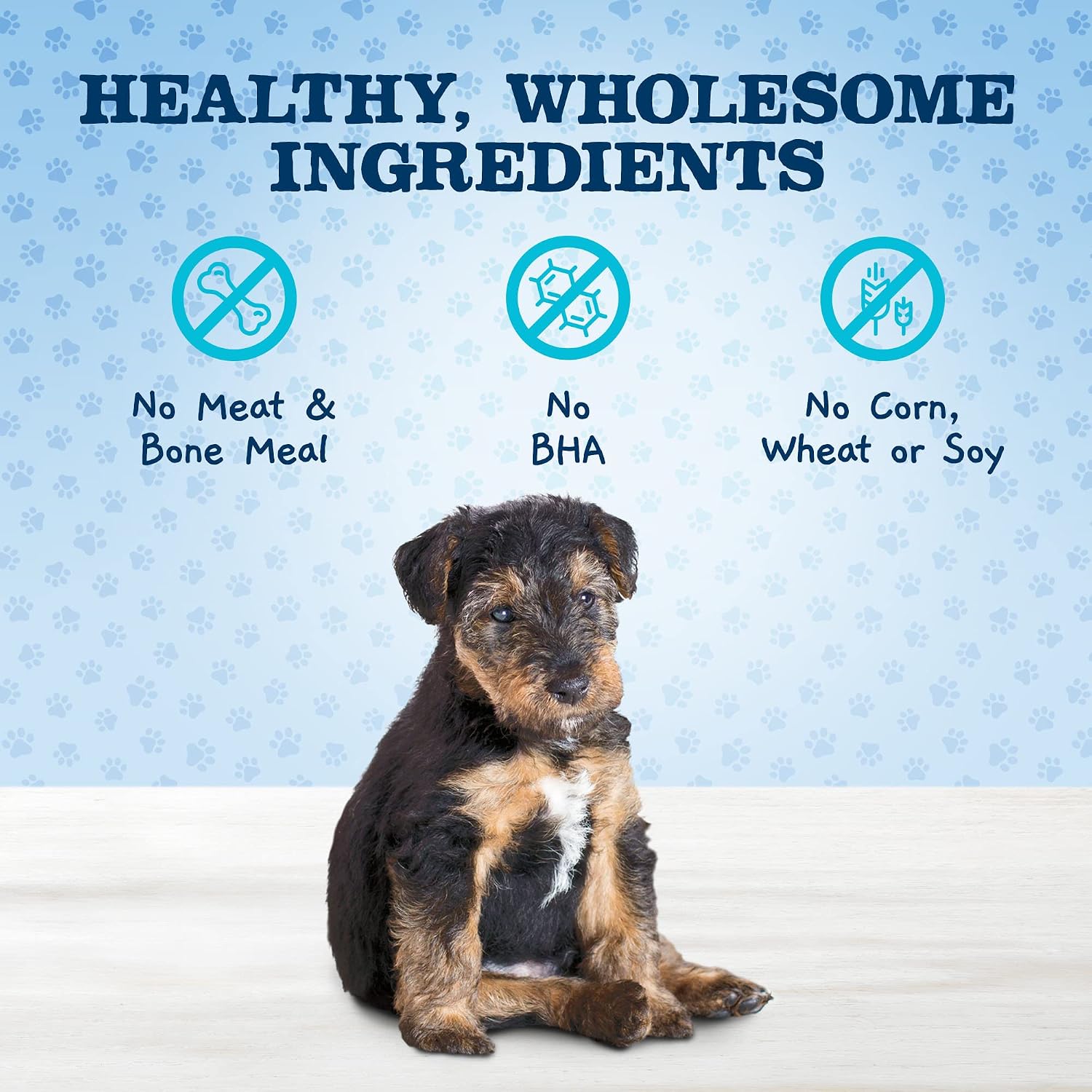 Blue Buffalo Baby Blue Crunchy Biscuits with DHA, Crunchy Dog Treats for Puppies, Made with Natural Ingredients, Oatmeal & Banana, 8-oz. Bag (Pack of 2) image 3